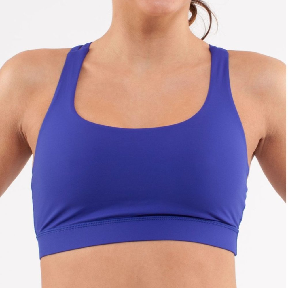 Lululemon Energy Bra with Pads, Pigment Blue (Purple), Size 6